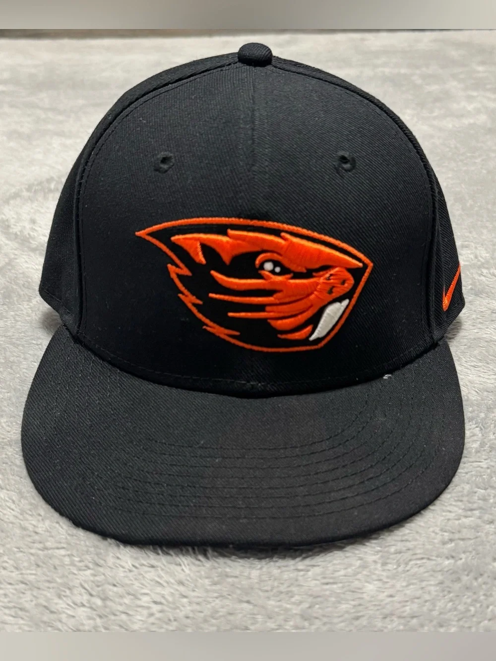 Nike True Oregon State Beavers Beavs Embroidered Snapback Hat Black Adjustable
